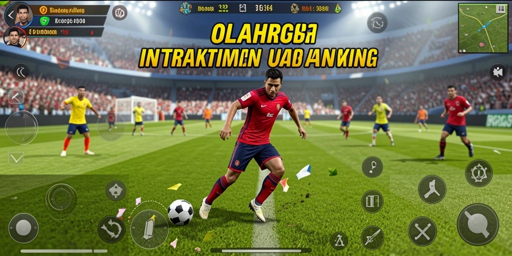 Screenshot gameplay <strong>8364</strong> yang menunjukkan aksi olahraga yang intens.