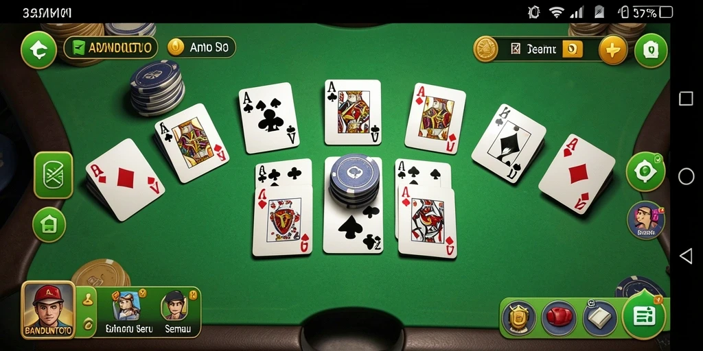 Tangkapan layar gameplay Gaple yang seru dan interaktif.