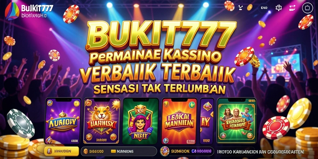 Tampilan permainan kasino yang menarik dan interaktif di BUKIT777.