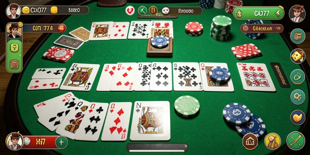 Tampilan gameplay Gaple yang menarik di COO77.