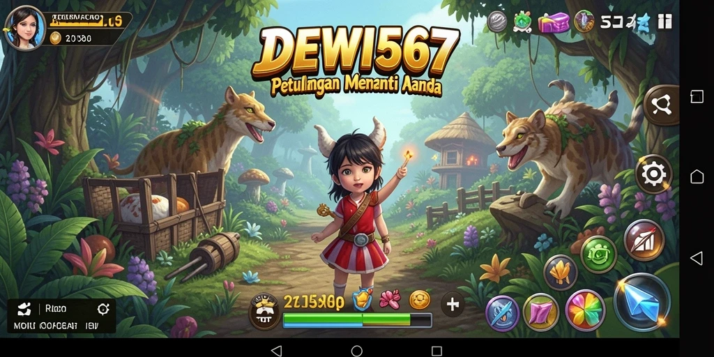 Tampilan gameplay menakjubkan di dunia petualangan DEWI567.
