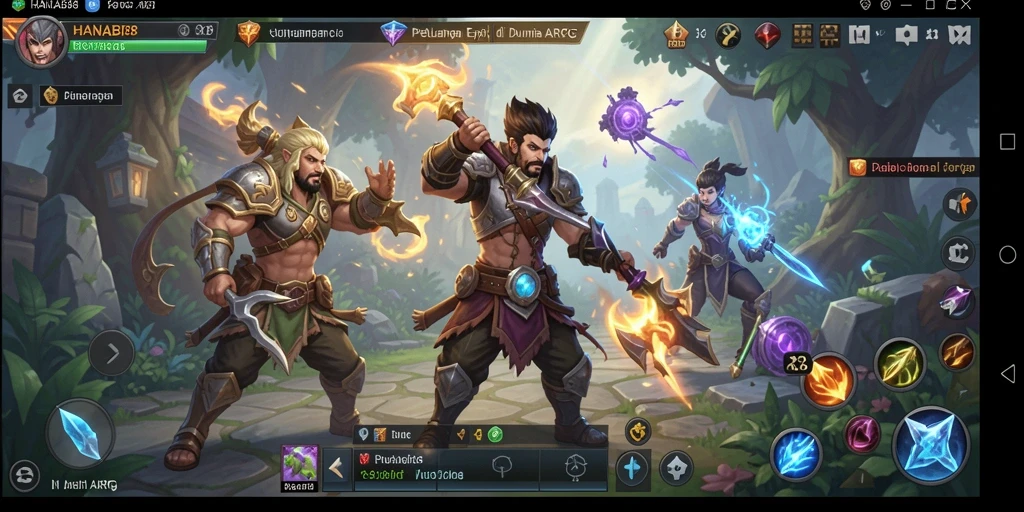 Tangkapan layar dari gameplay menampilkan pertempuran epik di <strong>HANABI88</strong>.