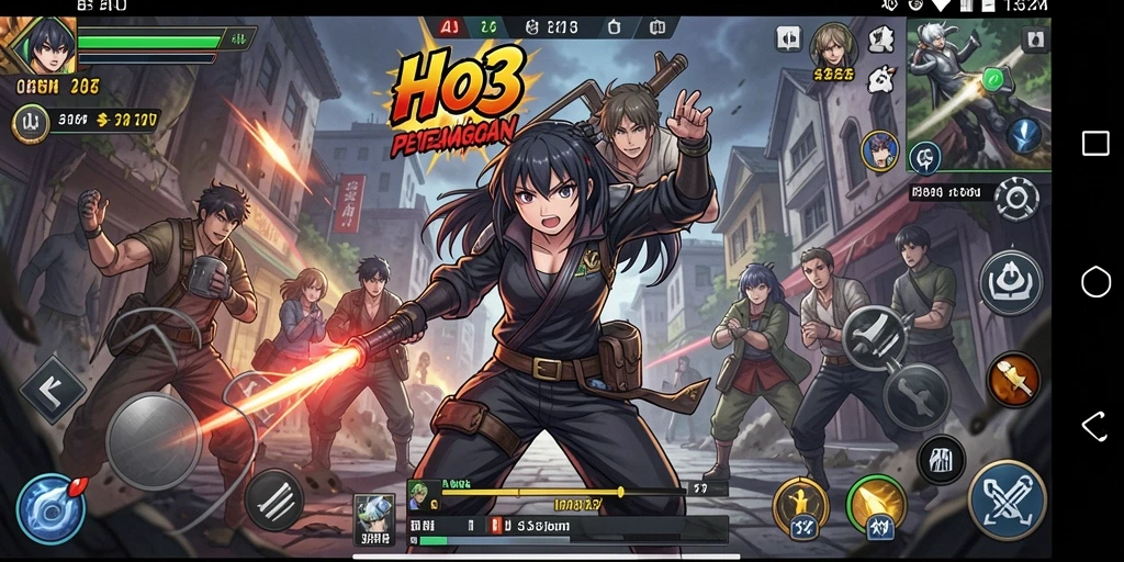 Tampilan gameplay HO3 yang menawan dan penuh aksi.