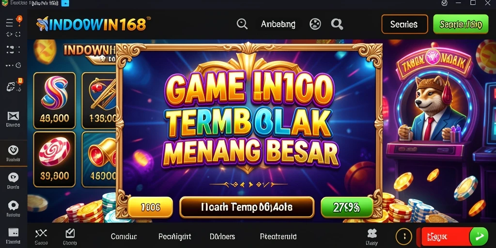 Screenshot gameplay <strong>INDOWIN168</strong> yang menampilkan keseruan permainan Slot.