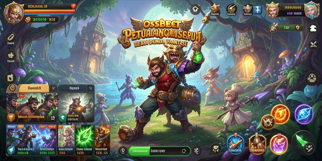 Screenshot gameplay IOSBET menampilkan petualangan menegangkan di dunia fantasi.