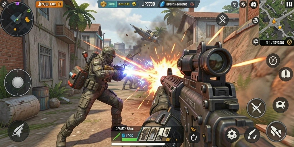 Screenshot gameplay JP6789 yang menunjukkan aksi seru di medan perang.