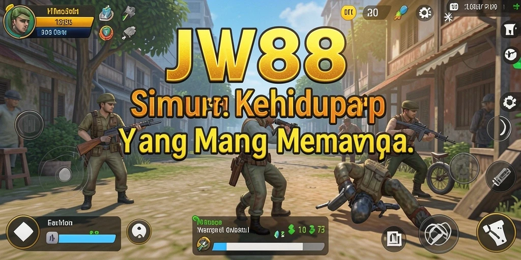 Tampilan gameplay JV88 yang menampilkan simulasi kehidupan yang dinamis dan menarik.