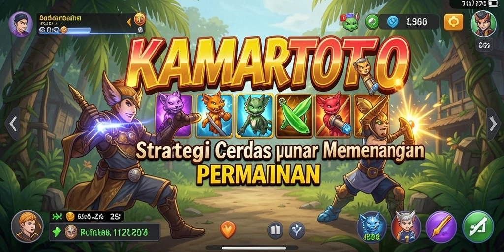Tangkapan layar memperlihatkan aksi strategi menegangkan dalam KAMARTOTO.