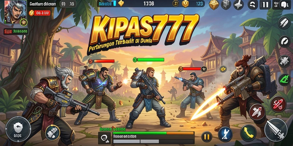 Screenshot KIPAS777 menunjukkan aksi pertarungan yang dinamis dan mendebarkan.