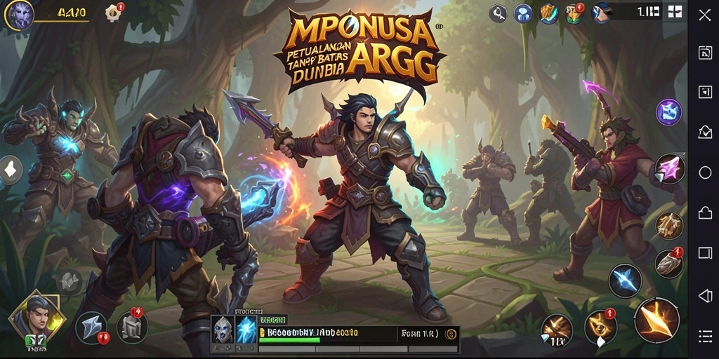 Gameplay seru di dunia ARPG MPONUSA yang memukau.