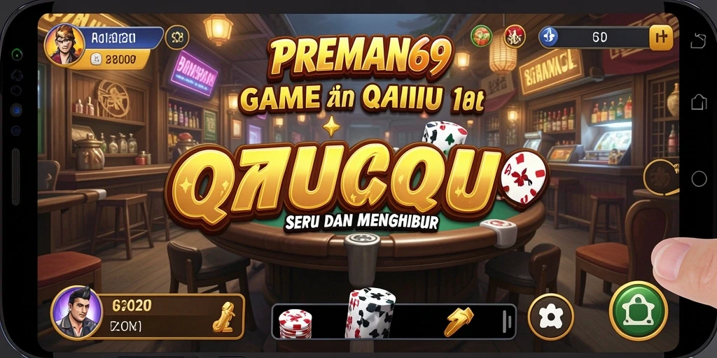Screenshot gameplay PREMAN69 menampilkan aksi QiuQiu yang menarik.
