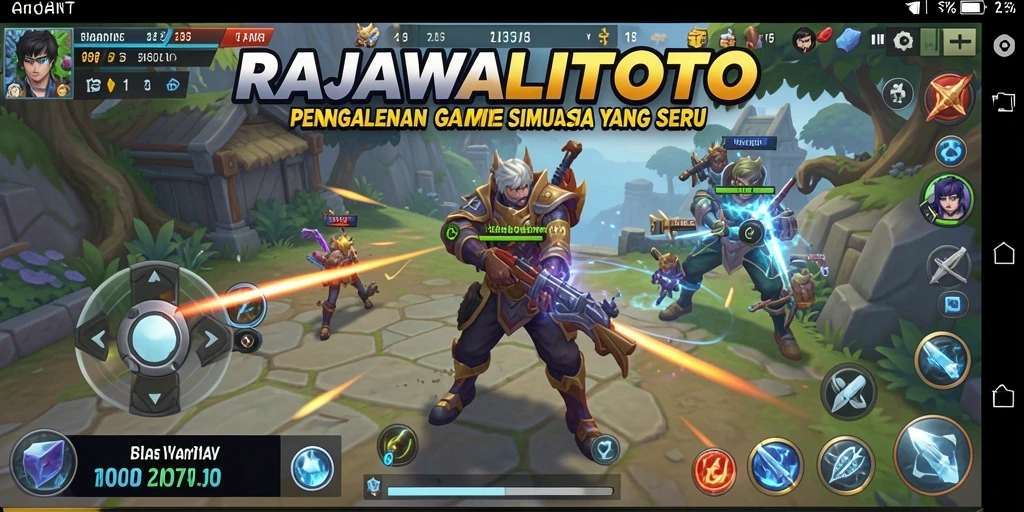 Tampilan gameplay RAJAWALITOTO yang menarik dan interaktif.