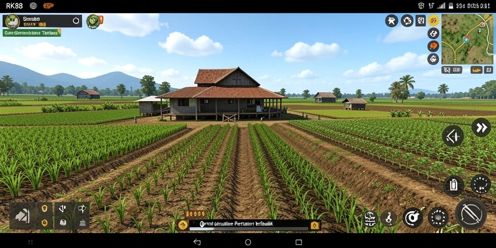 Gameplay RK88 yang menarik dengan berbagai aktivitas pertanian.