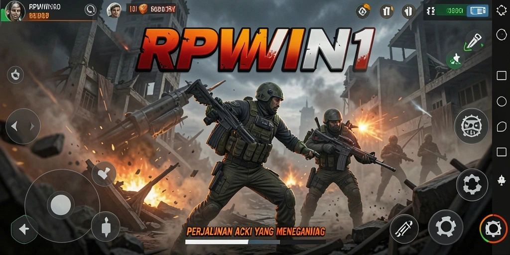 Screenshot menampilkan aksi mendebarkan dalam RPWIN1.