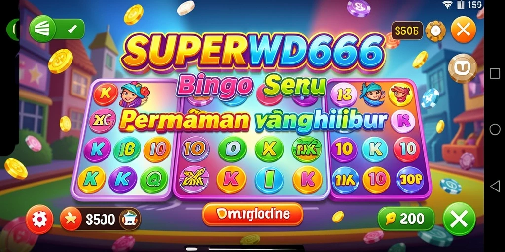 Screenshot SUPERWD666 menampilkan gameplay Bingo yang menarik dan interaktif.