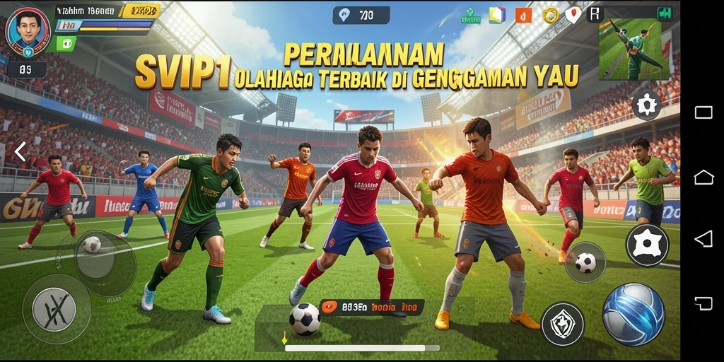 Tangkapan layar utama <strong>SVIP1</strong> menampilkan aksi olahraga yang mendebarkan.