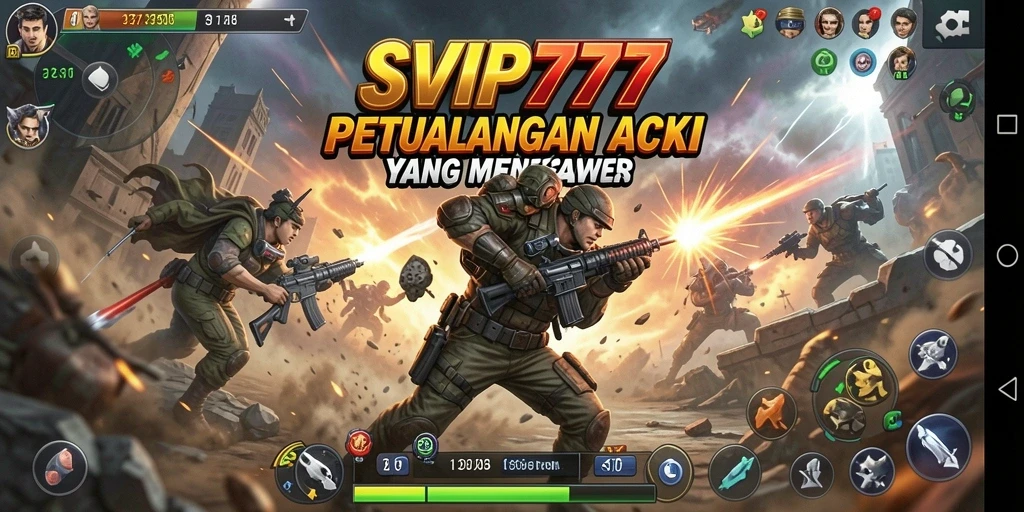 Gameplay SVIP777 yang seru dan mendebarkan saat bertarung.