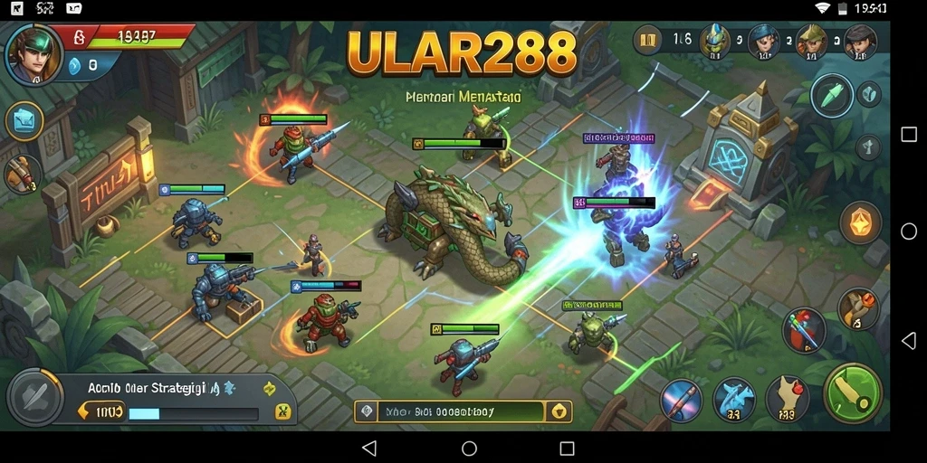 Screenshot ULAR288 menampilkan gameplay penuh strategi dan taktik.